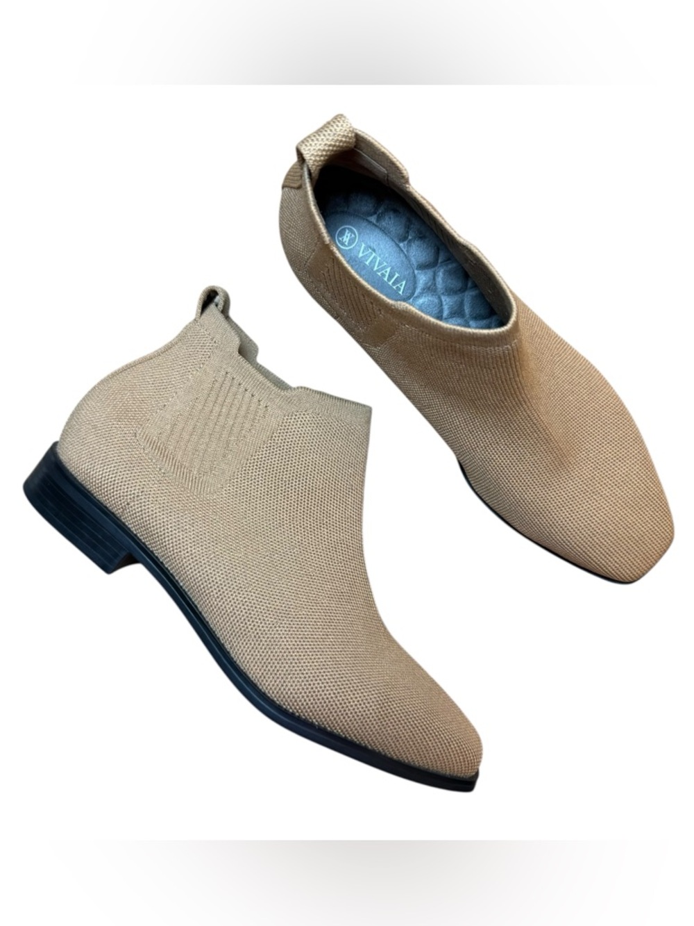 VIVAIA Minimalist Knit Slip-On Women’s Shoes, Sustainable Comfort - EU Size 39.5 - Picture 3 of 13